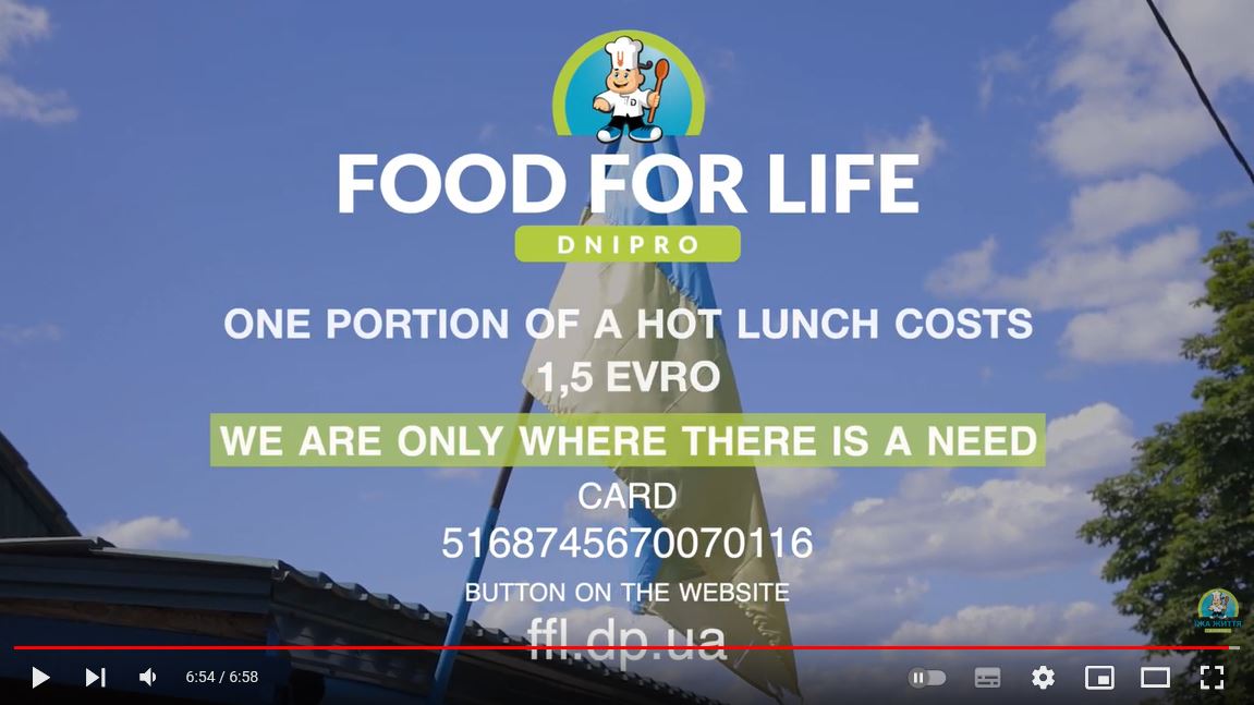 Food For Life Dnipro HELFEN SIE DER UKRAINE